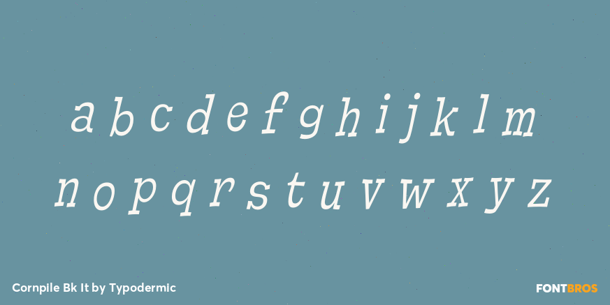 Cornpile Bk It Font Poster #1