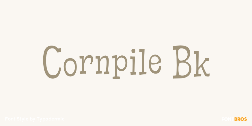 Cornpile Bk Font Poster #1