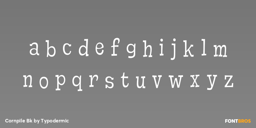 Cornpile Bk Font Poster #1