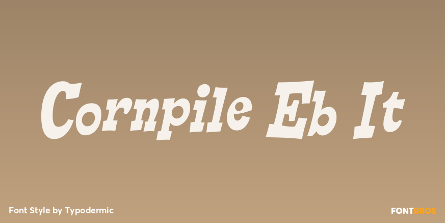 Cornpile Eb It Font Poster #1