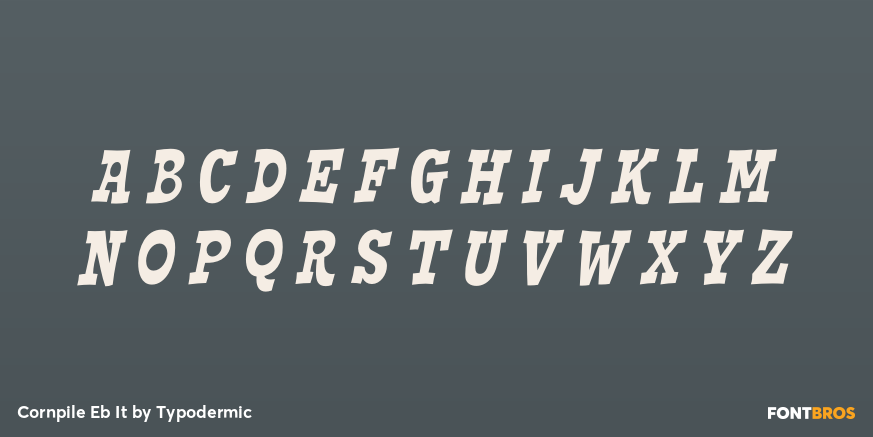 Cornpile Eb It Font Poster #2