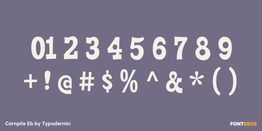 Cornpile Eb Font Poster #4