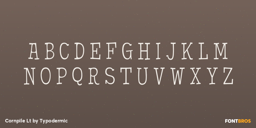 Cornpile Lt Font Poster #1
