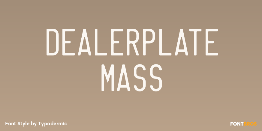 Dealerplate Mass Poster