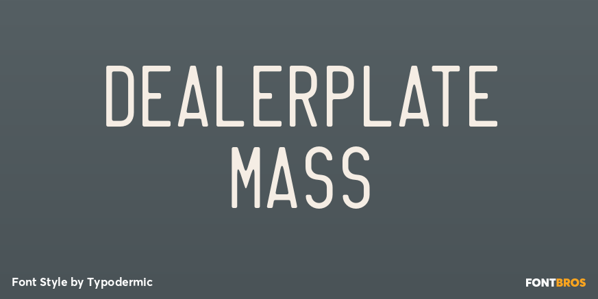 Dealerplate Mass Poster