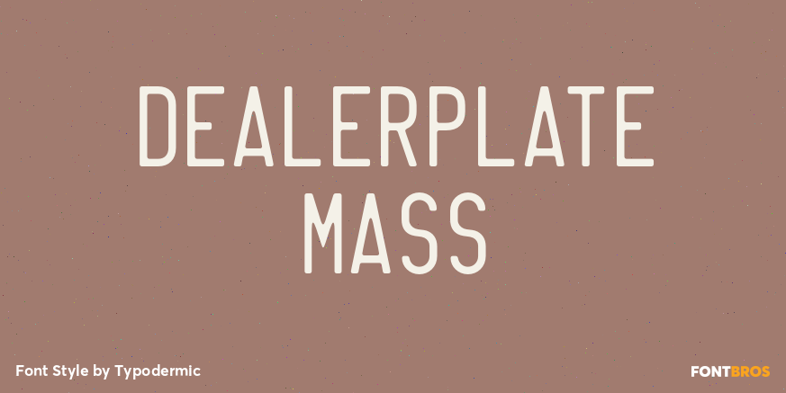 Dealerplate Mass Poster