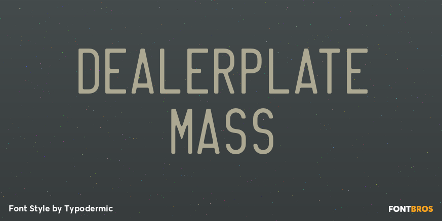 Dealerplate Mass Poster