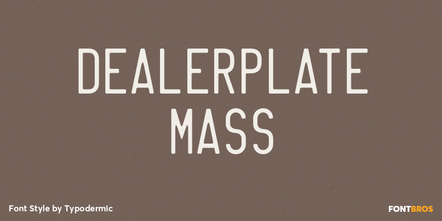 Dealerplate Mass Poster