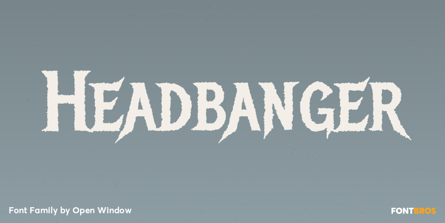 Headbanger Font Poster #1