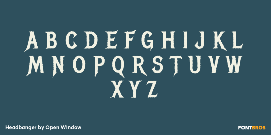 Headbanger Font Poster #2