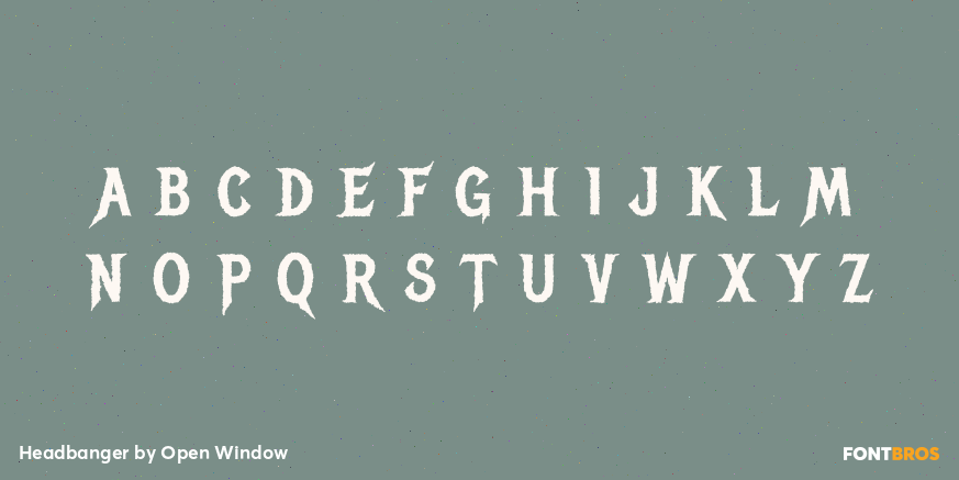 Headbanger Font Poster #3