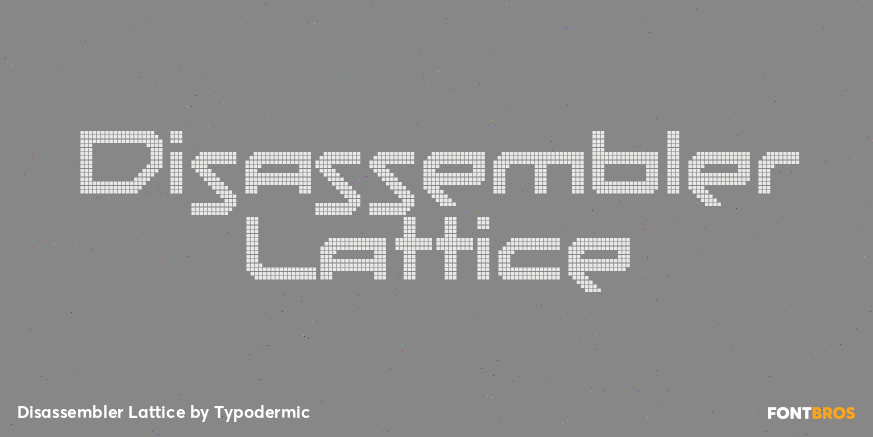 Disassembler Lattice Font Poster #1