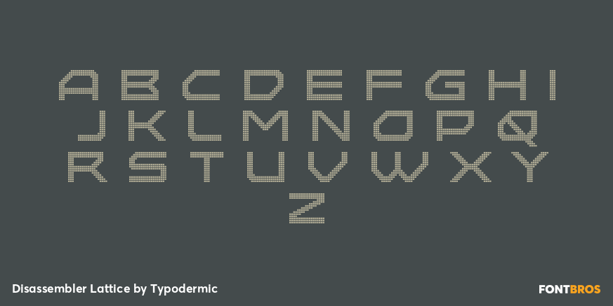 Disassembler Lattice Font Poster #2