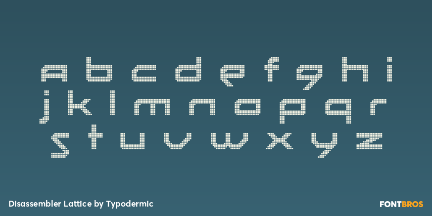 Disassembler Lattice Font Poster #3