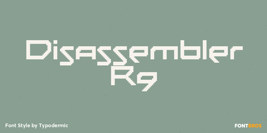 Disassembler Rg Font Poster #1