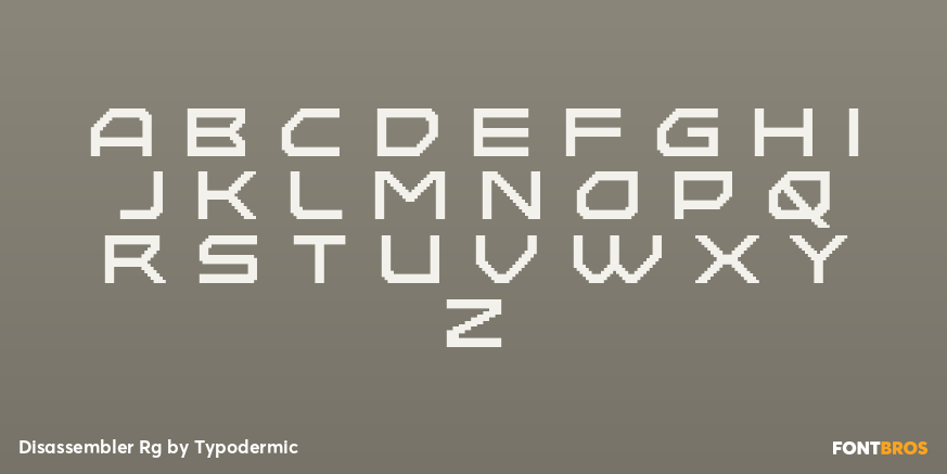 Disassembler Rg Font Poster #2