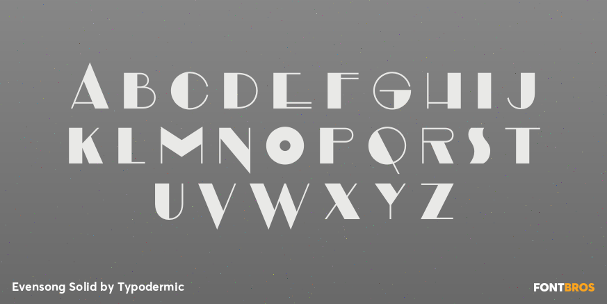 Evensong Solid Font Poster #2