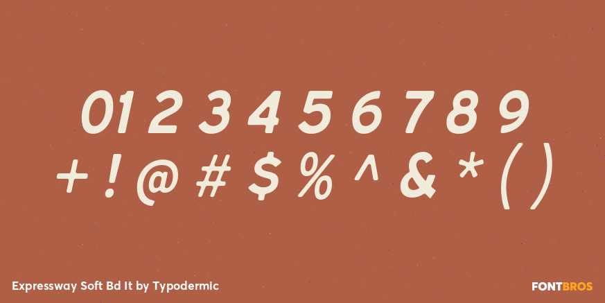 Expressway Soft Bd It Font Poster #1