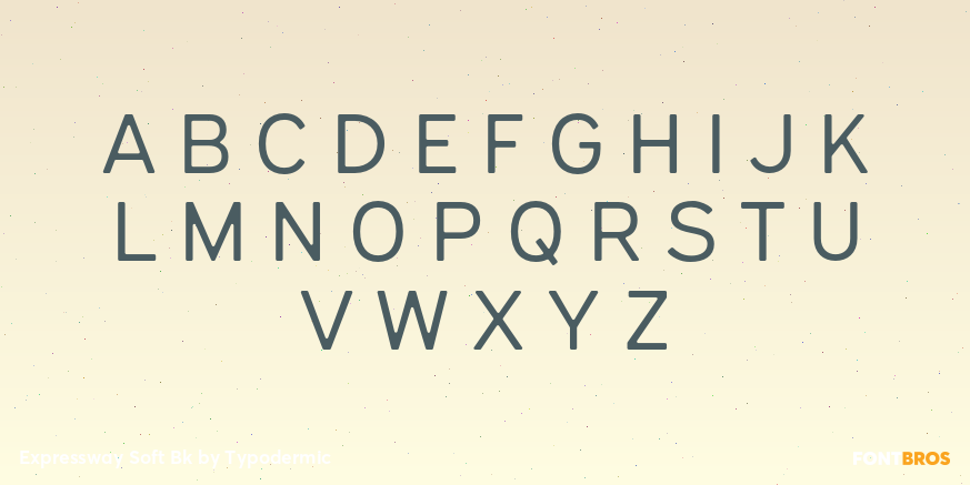 Expressway Soft Bk Font Poster #2
