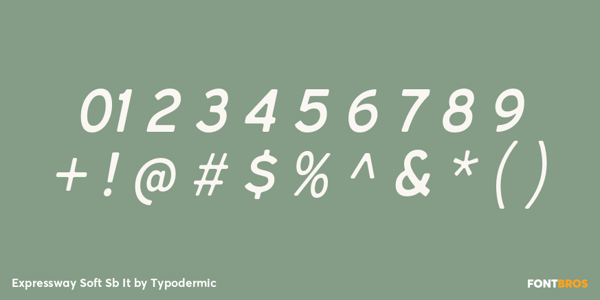 Expressway Soft Sb It Font Poster #4