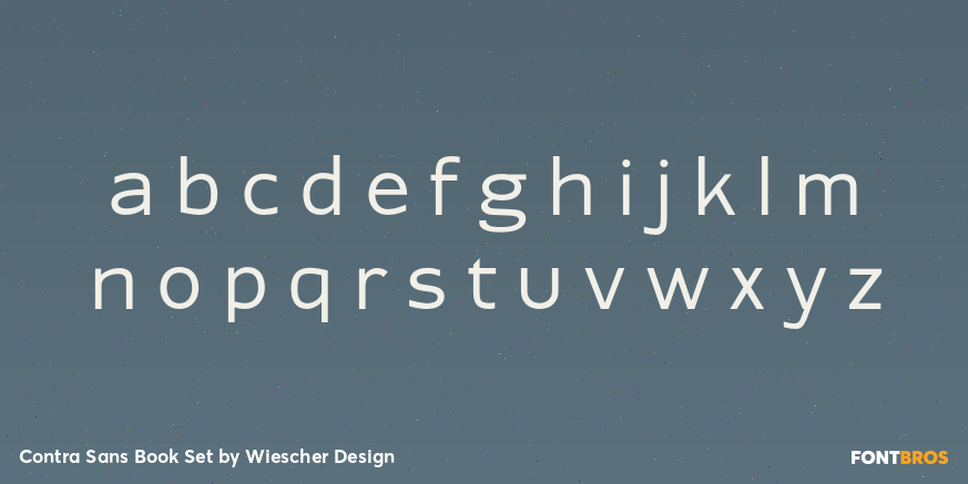 Contra Sans Book Set Font Poster #3