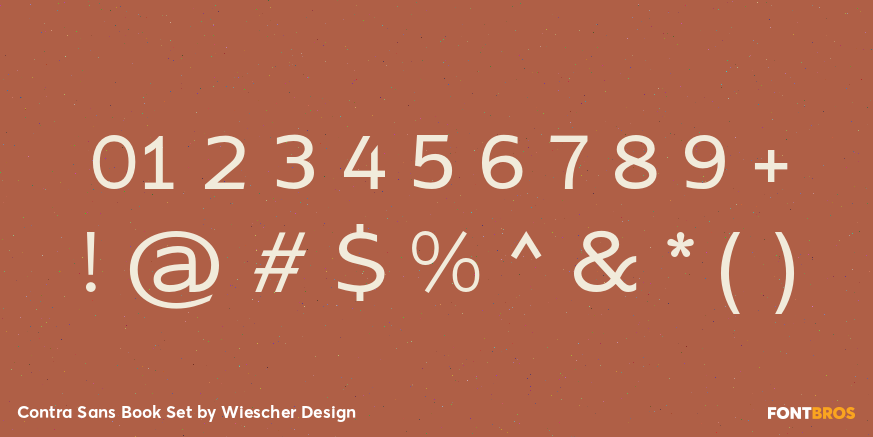 Contra Sans Book Set Font Poster #4