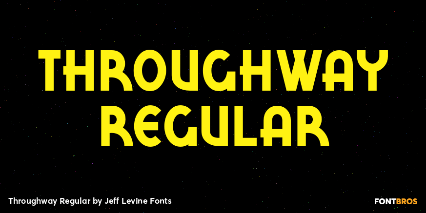 Throughway Regular Font Poster #1