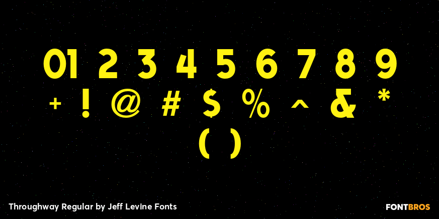 Throughway Regular Font Poster #4