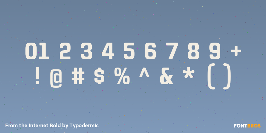 From the Internet Bold Font Poster #4