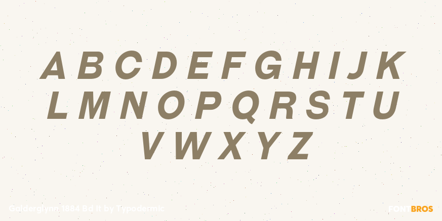 Galderglynn 1884 Bd It Font Poster #2