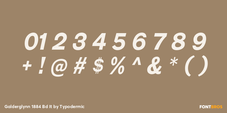 Galderglynn 1884 Bd It Font Poster #4