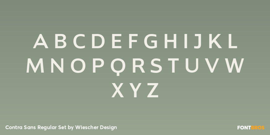 Contra Sans Regular Set Font Poster #2