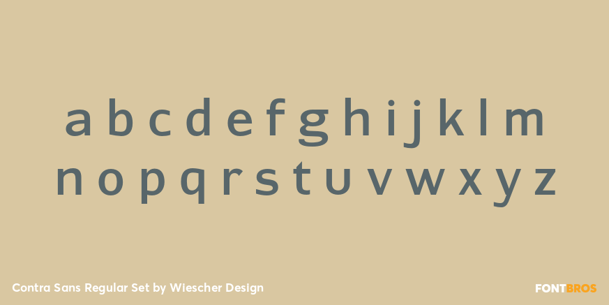 Contra Sans Regular Set Font Poster #3