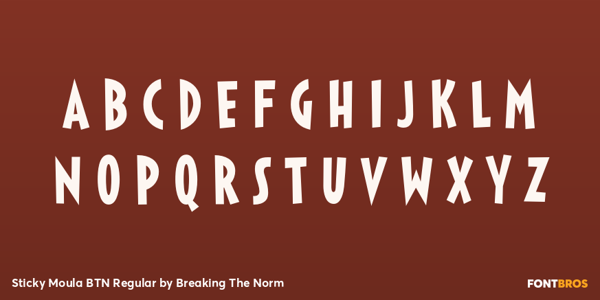 Sticky Moula BTN Regular Font Poster #2