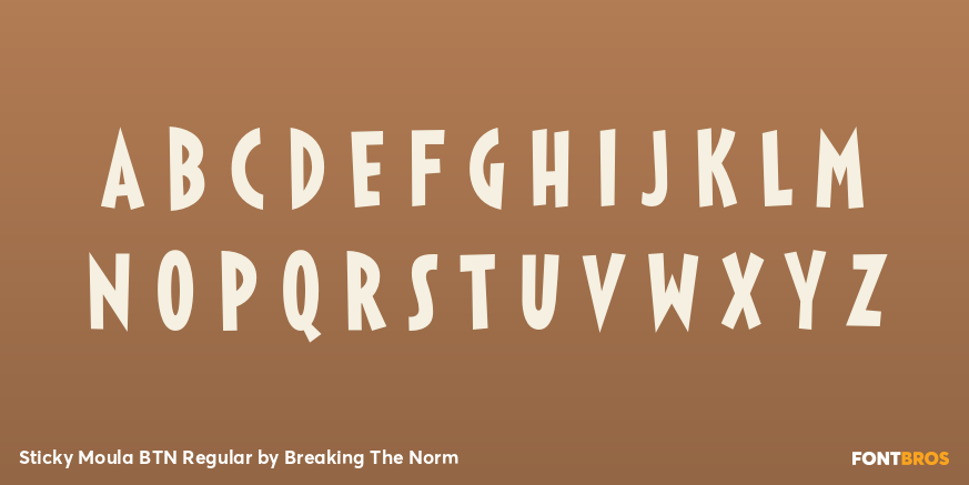 Sticky Moula BTN Regular Font Poster #3
