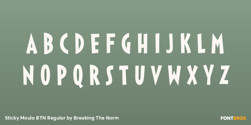 Sticky Moula BTN Regular Font Poster #1
