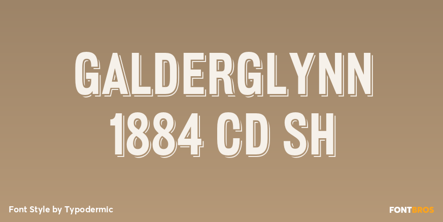 Galderglynn 1884 Cd Sh Font Poster #1