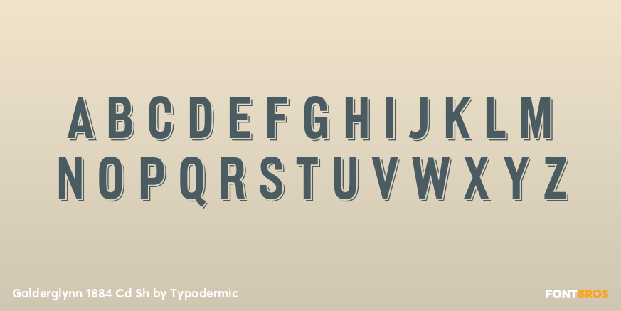 Galderglynn 1884 Cd Sh Font Poster #1