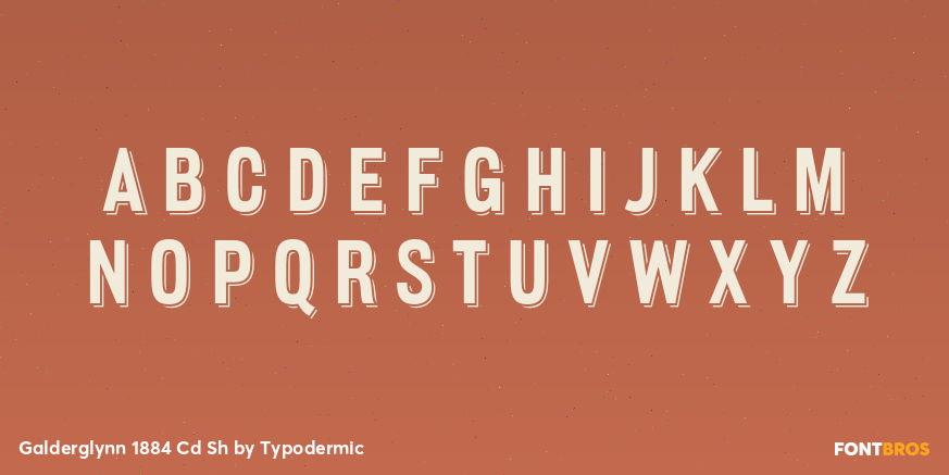 Galderglynn 1884 Cd Sh Font Poster #1