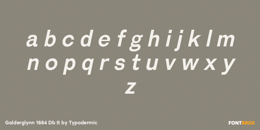 Galderglynn 1884 Db It Font Poster #3