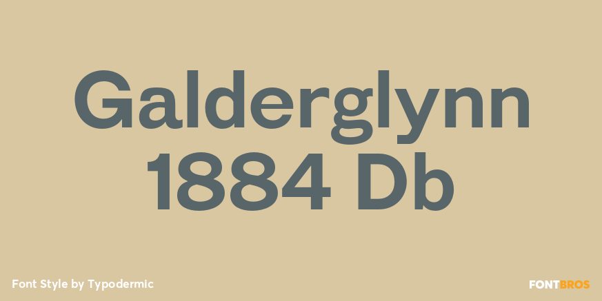 Galderglynn 1884 Db Font Poster #1