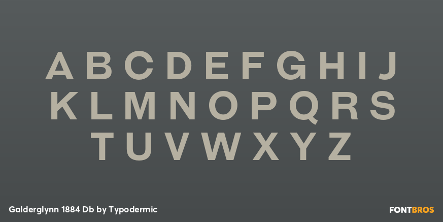Galderglynn 1884 Db Font Poster #1
