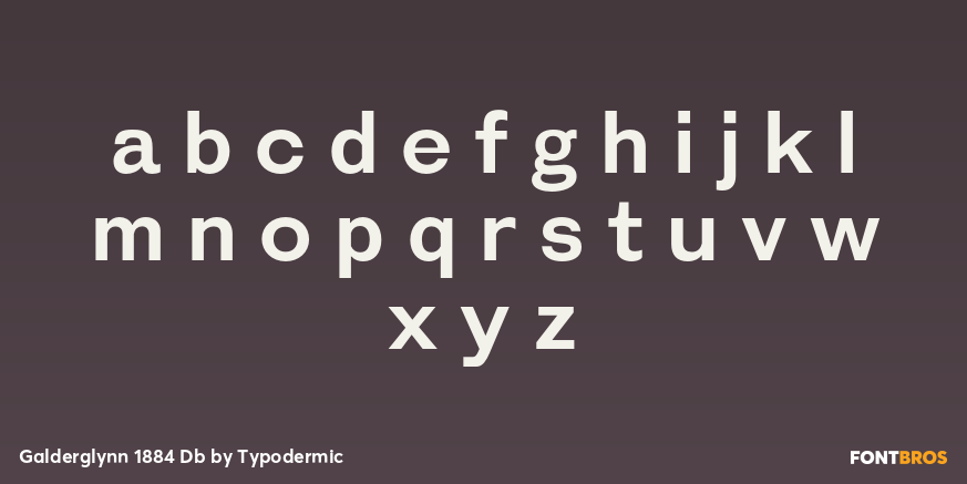 Galderglynn 1884 Db Font Poster #1