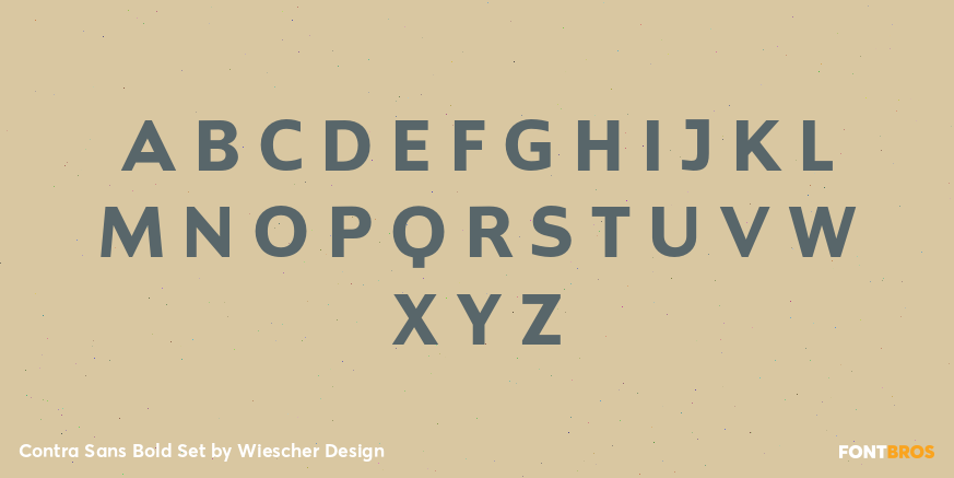 Contra Sans Bold Set Font Poster #2