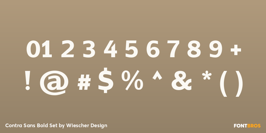 Contra Sans Bold Set Font Poster #4