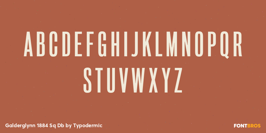 Galderglynn 1884 Sq Db Font Poster #1