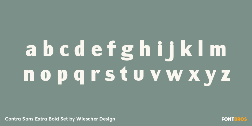 Contra Sans Extra Bold Set Font Poster #3
