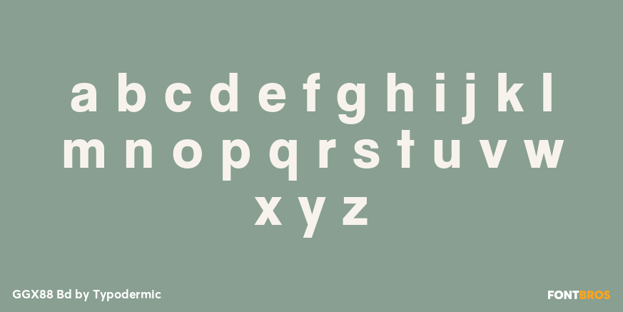 GGX88 Bd Font Poster #1