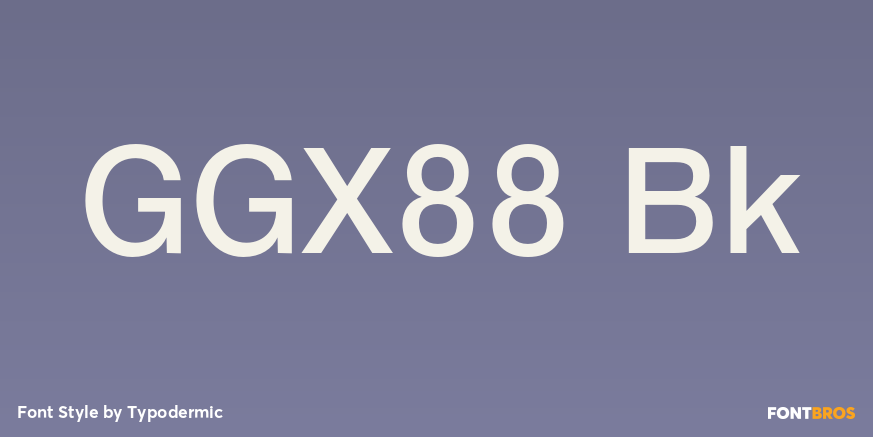 GGX88 Bk Poster