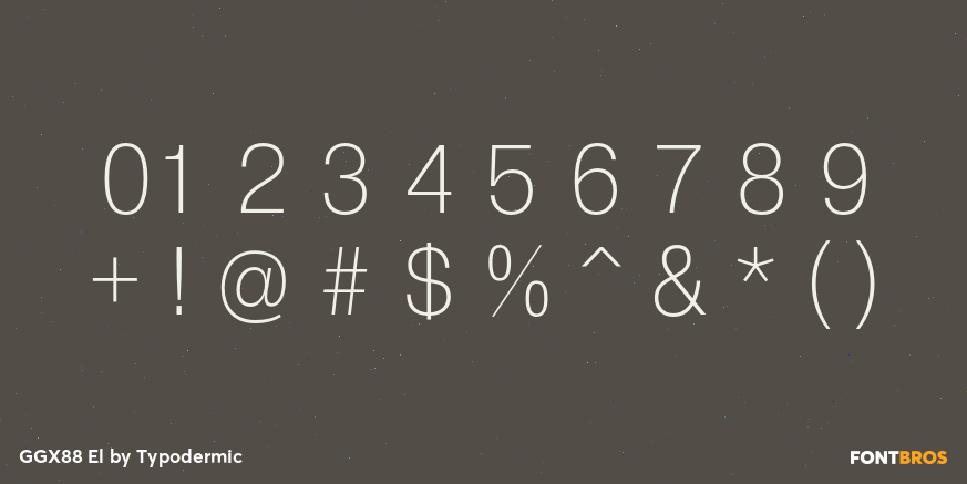 GGX88 El Font Poster #1